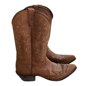 Ariat Women Round Up Wingtip Western Cowgirl Boots